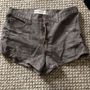 High rise Abercrombie shorts